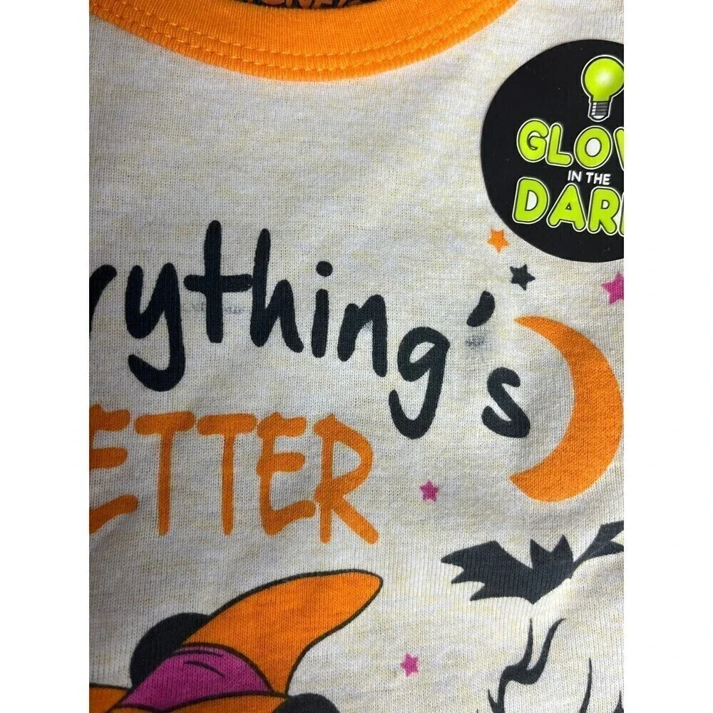 Minnie Mouse Girls Pajama Set Size 4 Halloween‎ Everythings Better With Magic